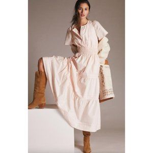 Anthropologie Somerset Maxi Dress Size XL in Peach